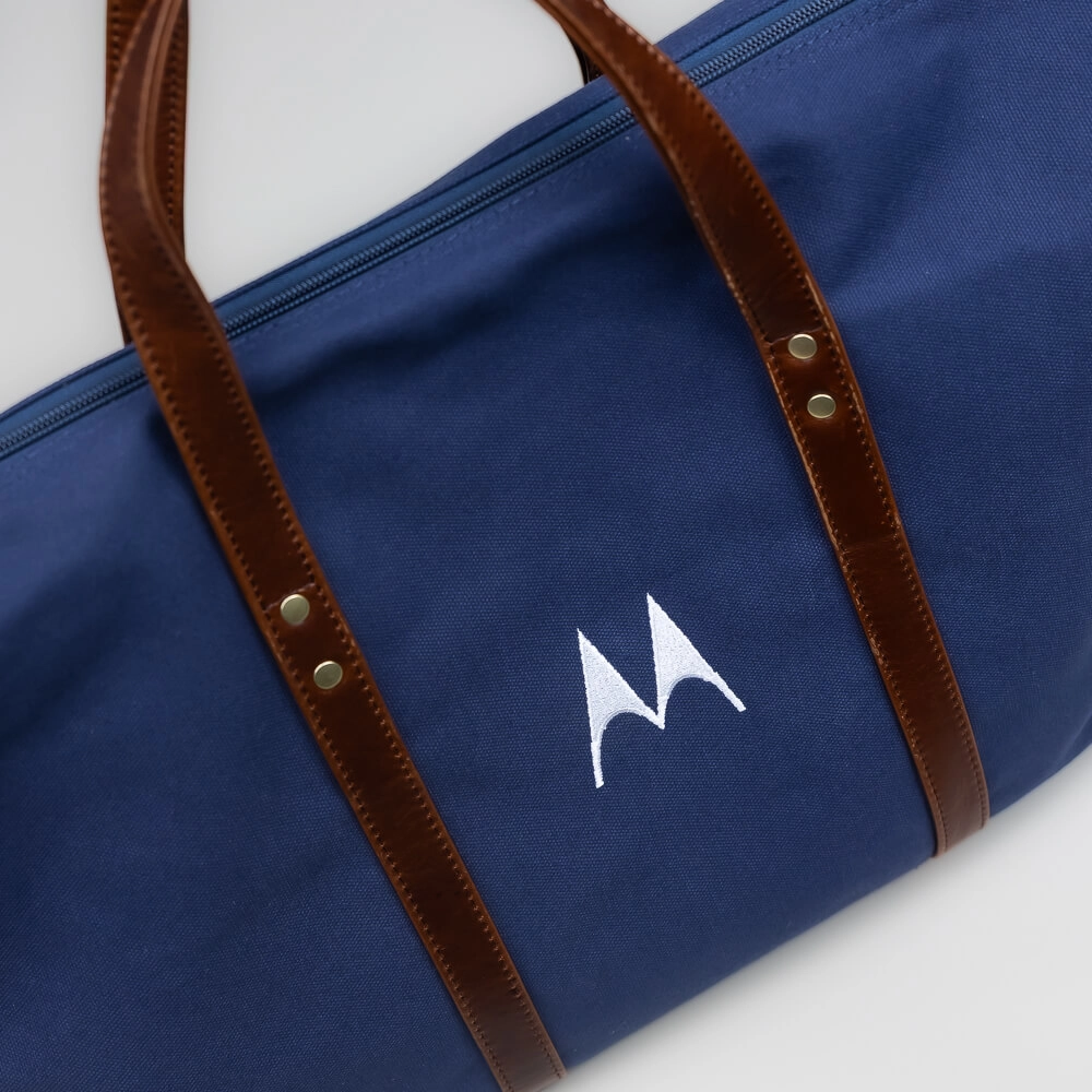 Custom Hudson Sutler duffels built for business travel. 